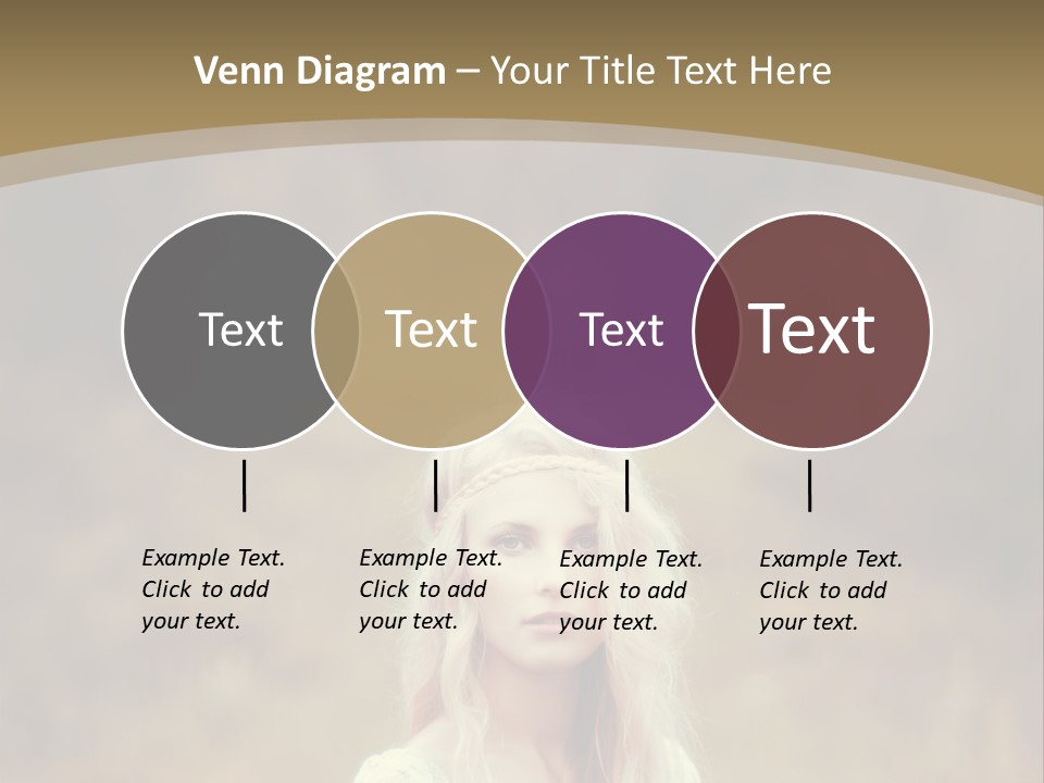 A Woman With Long Blonde Hair Standing In A Field PowerPoint Template