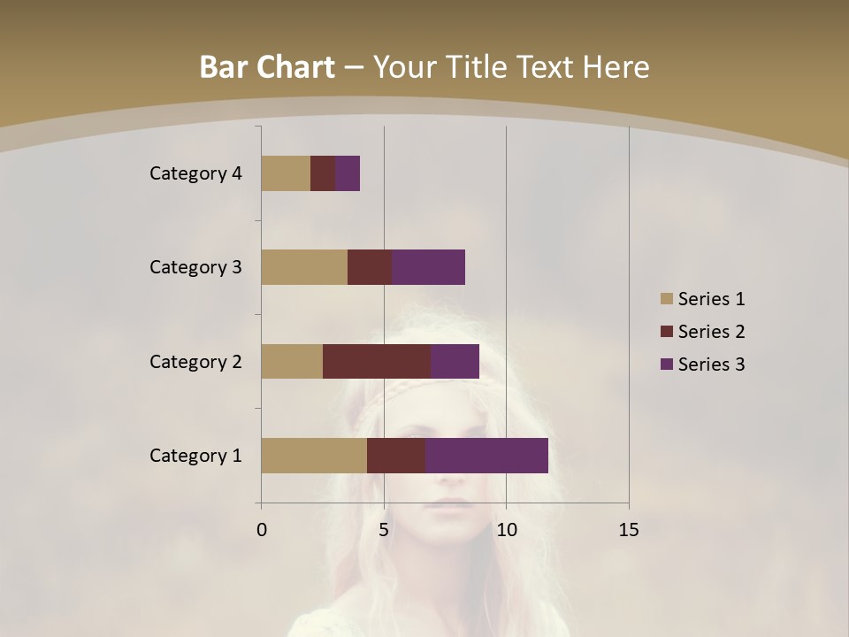 A Woman With Long Blonde Hair Standing In A Field PowerPoint Template