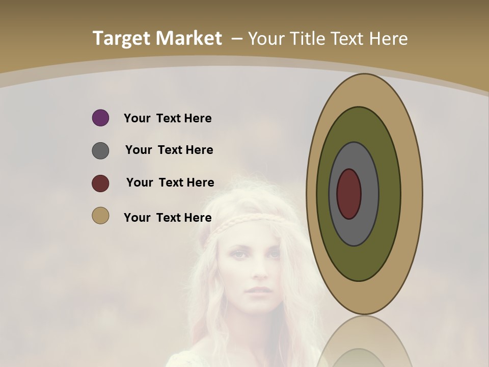 A Woman With Long Blonde Hair Standing In A Field PowerPoint Template