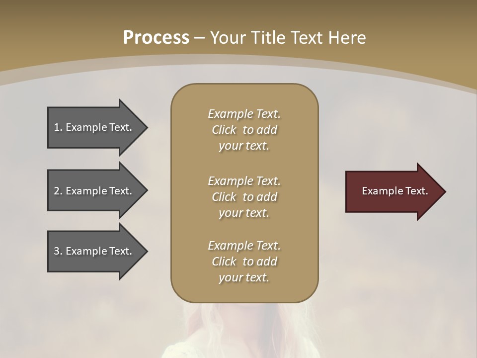 A Woman With Long Blonde Hair Standing In A Field PowerPoint Template