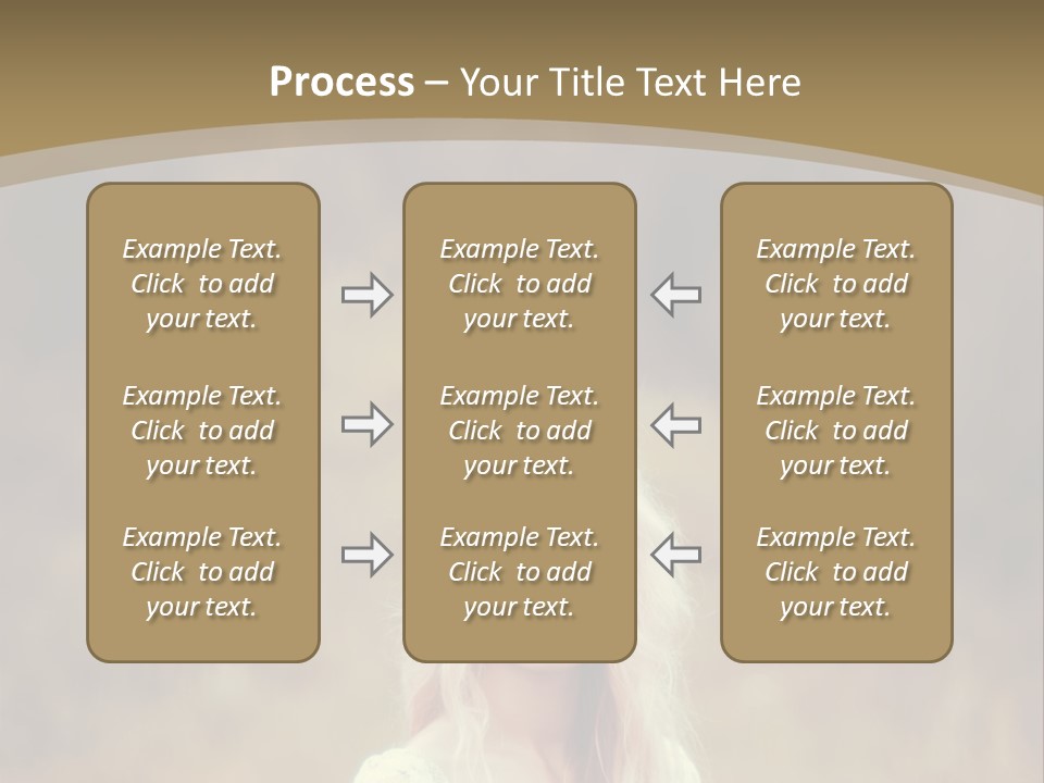 A Woman With Long Blonde Hair Standing In A Field PowerPoint Template