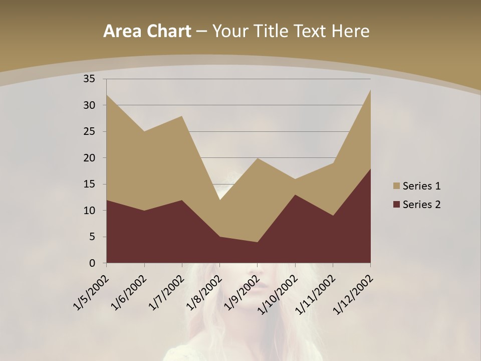 A Woman With Long Blonde Hair Standing In A Field PowerPoint Template