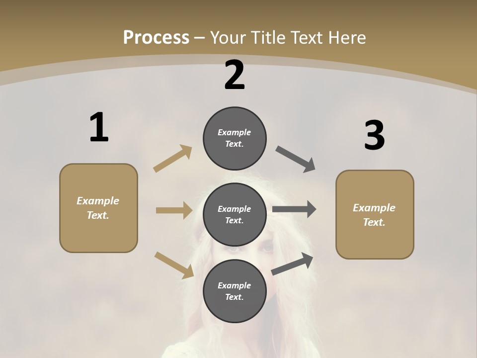 A Woman With Long Blonde Hair Standing In A Field PowerPoint Template