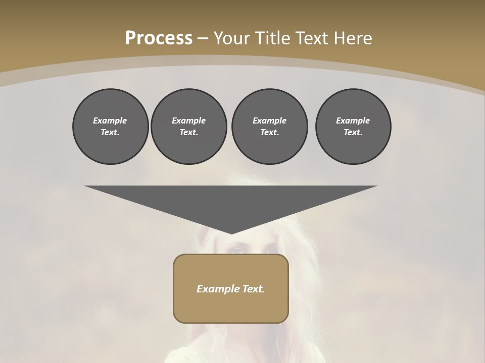 A Woman With Long Blonde Hair Standing In A Field PowerPoint Template