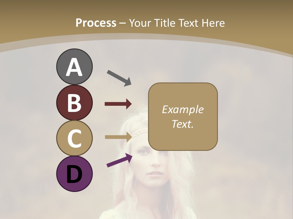 A Woman With Long Blonde Hair Standing In A Field PowerPoint Template