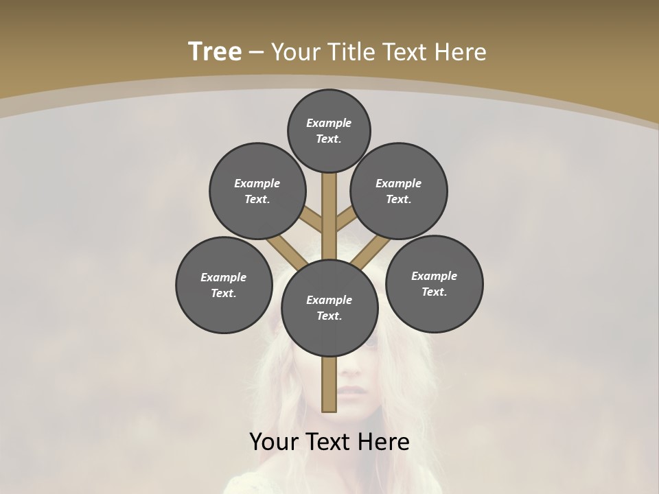 A Woman With Long Blonde Hair Standing In A Field PowerPoint Template