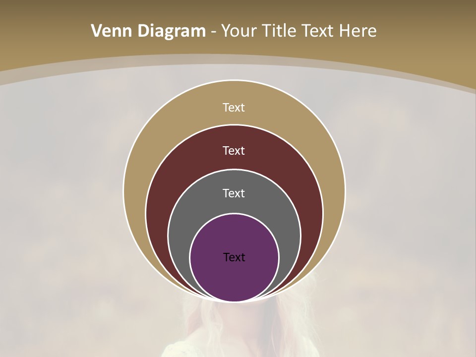 A Woman With Long Blonde Hair Standing In A Field PowerPoint Template