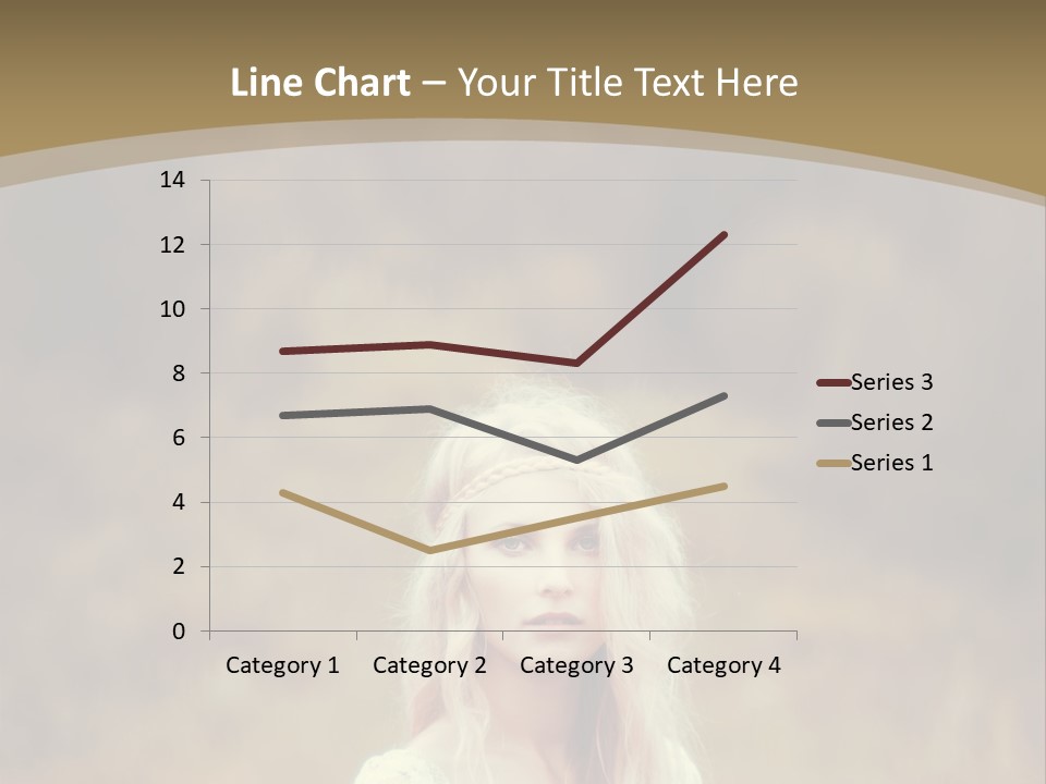 A Woman With Long Blonde Hair Standing In A Field PowerPoint Template