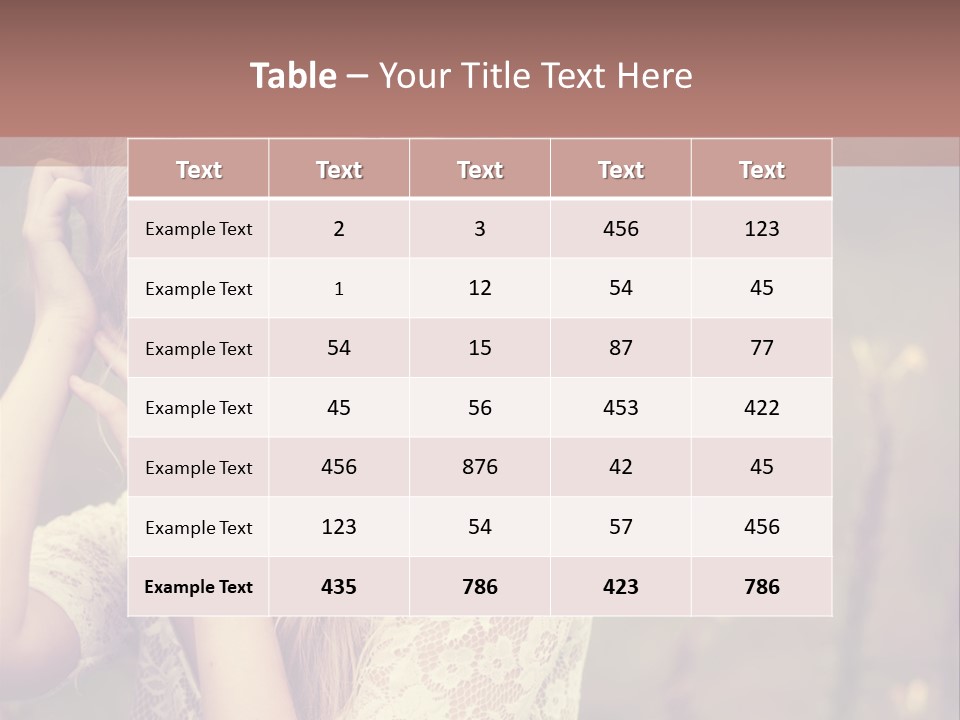 A Woman In A White Dress Is Posing For A Picture PowerPoint Template