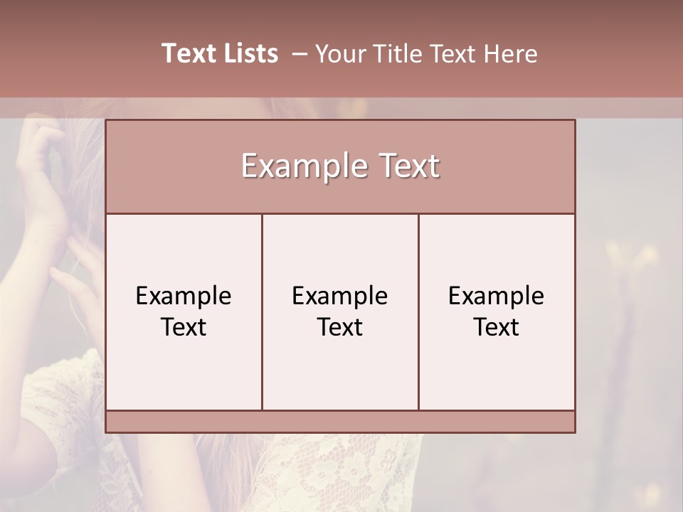 A Woman In A White Dress Is Posing For A Picture PowerPoint Template