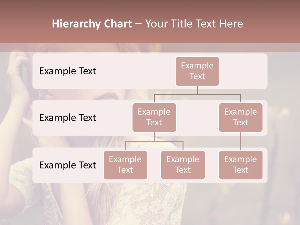 A Woman In A White Dress Is Posing For A Picture PowerPoint Template
