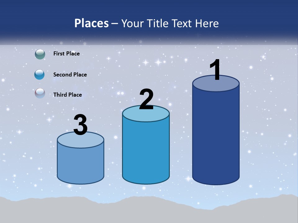 A Night Sky With Stars Powerpoint Template PowerPoint Template