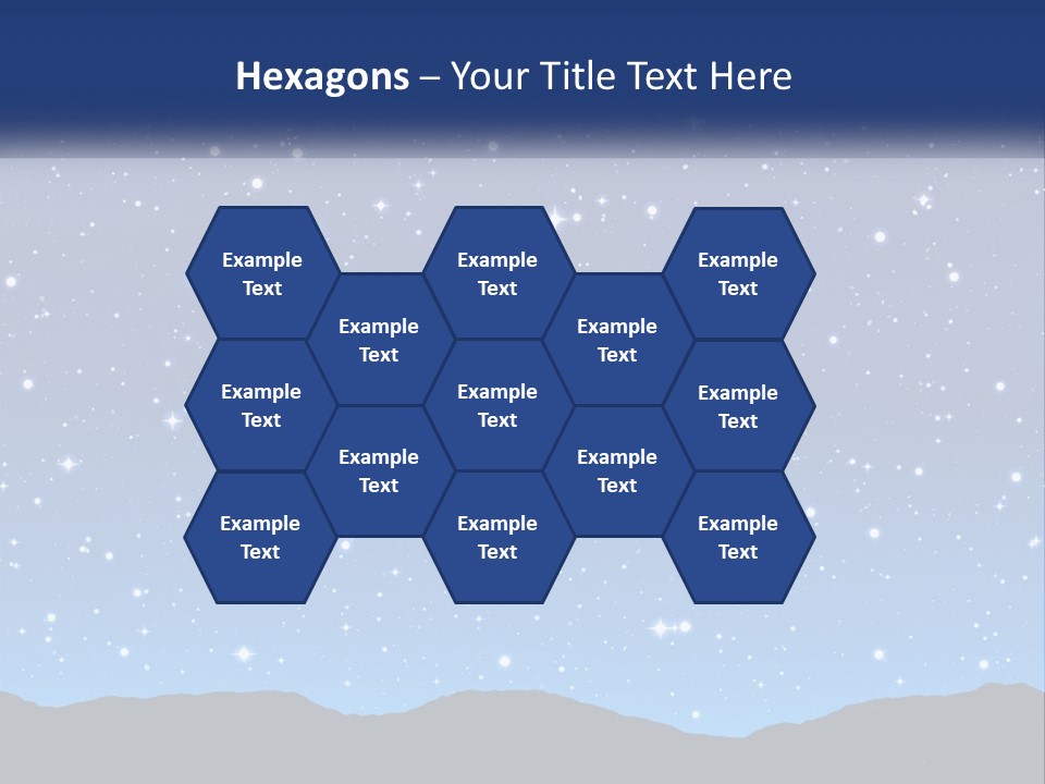 A Night Sky With Stars Powerpoint Template PowerPoint Template