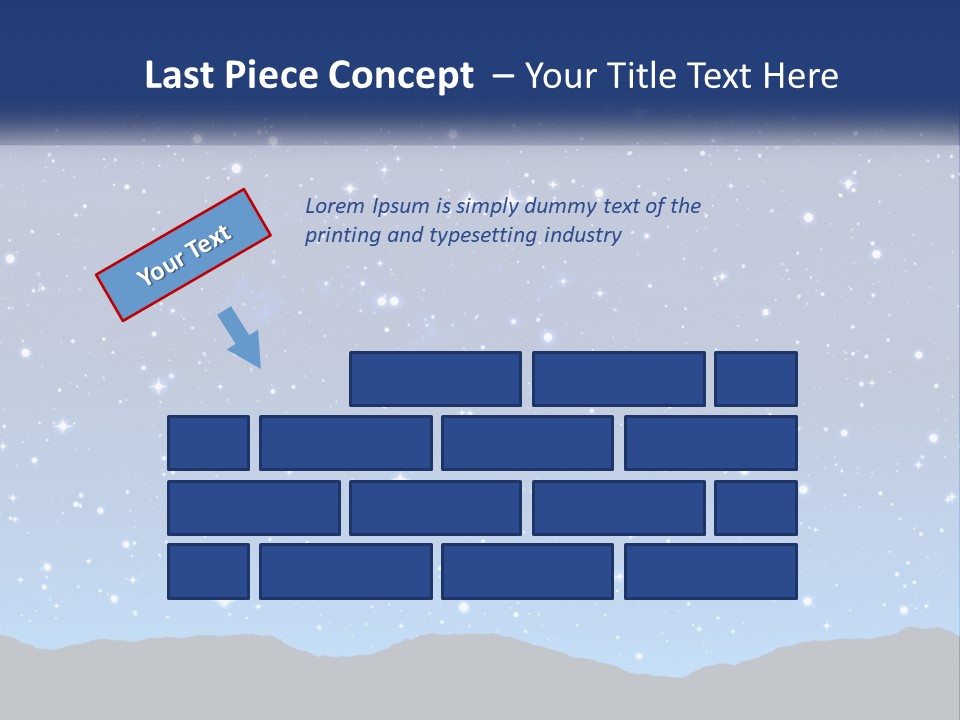 A Night Sky With Stars Powerpoint Template PowerPoint Template