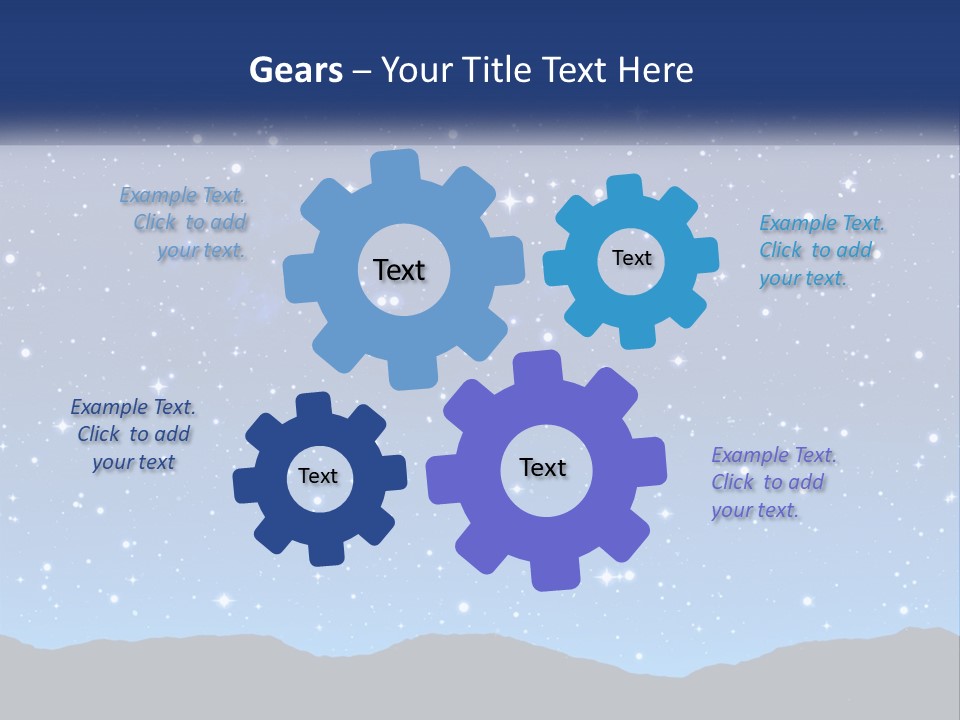 A Night Sky With Stars Powerpoint Template PowerPoint Template