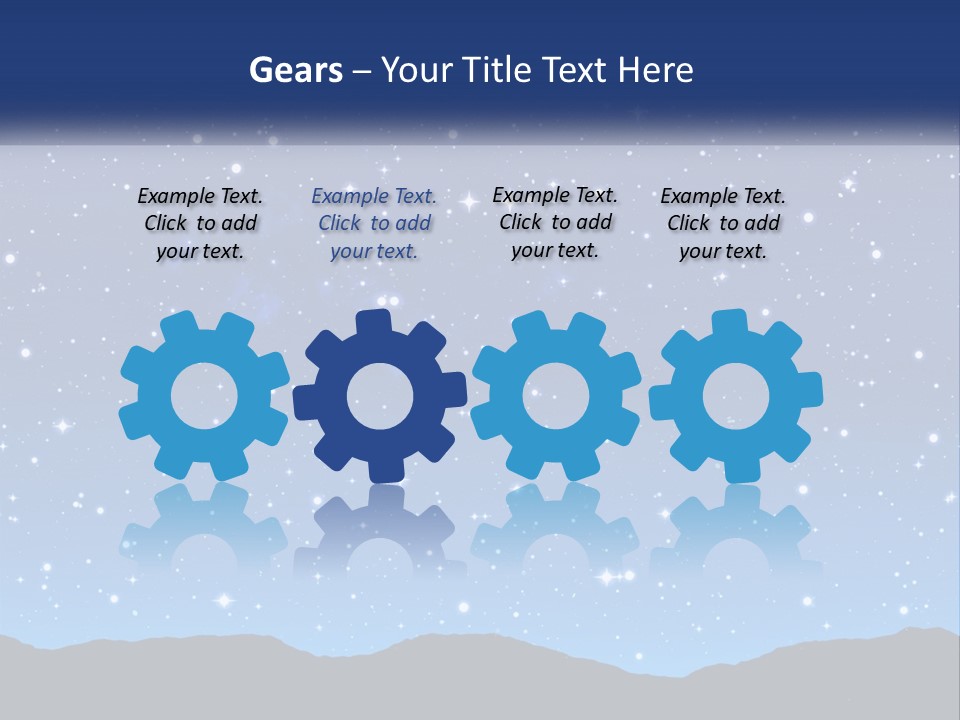 A Night Sky With Stars Powerpoint Template PowerPoint Template