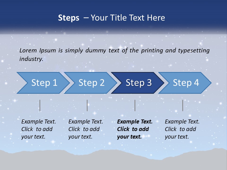 A Night Sky With Stars Powerpoint Template PowerPoint Template