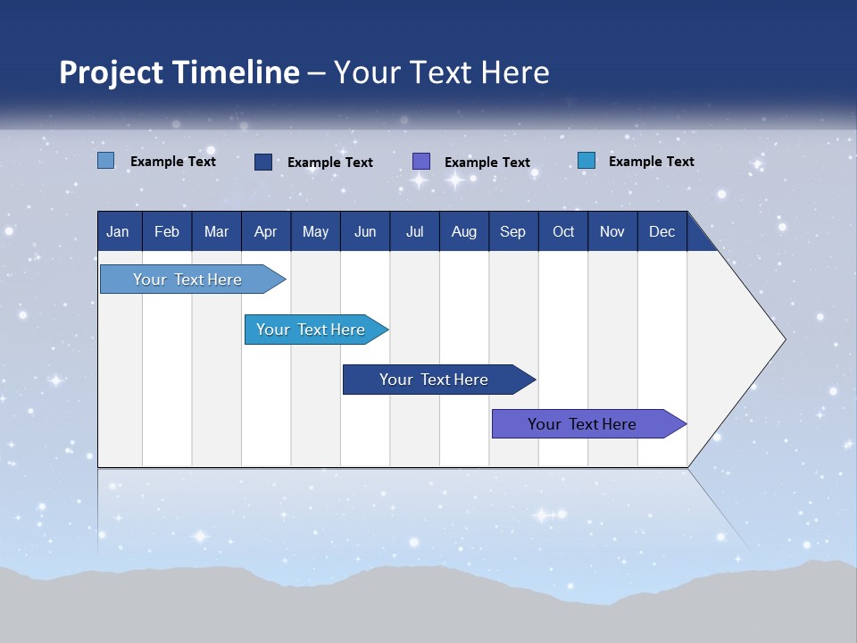 A Night Sky With Stars Powerpoint Template PowerPoint Template