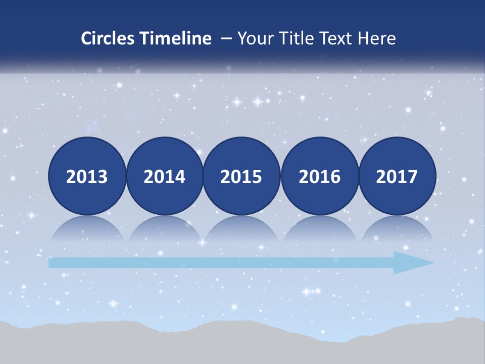 A Night Sky With Stars Powerpoint Template PowerPoint Template