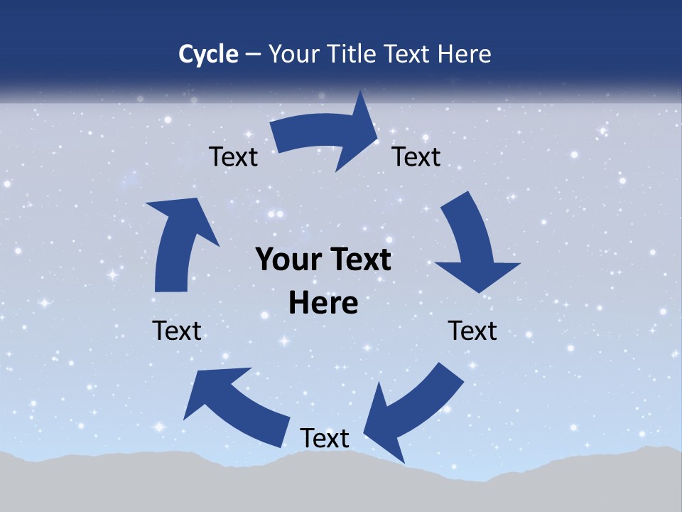 A Night Sky With Stars Powerpoint Template PowerPoint Template