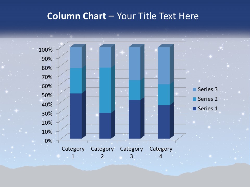 A Night Sky With Stars Powerpoint Template PowerPoint Template