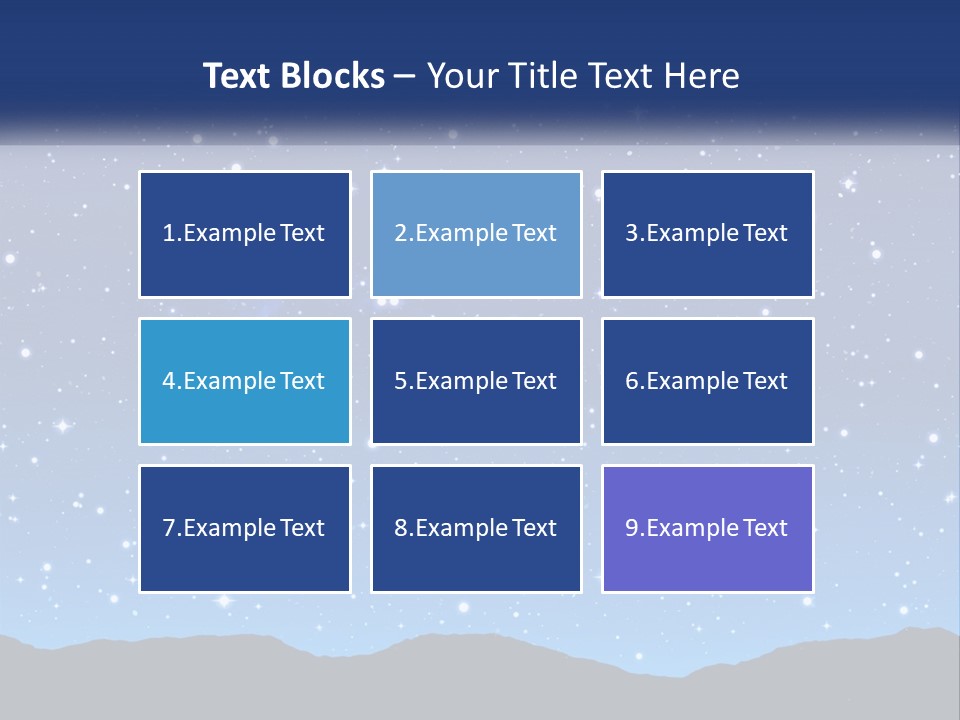 A Night Sky With Stars Powerpoint Template PowerPoint Template
