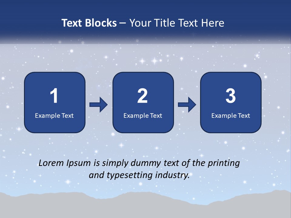 A Night Sky With Stars Powerpoint Template PowerPoint Template