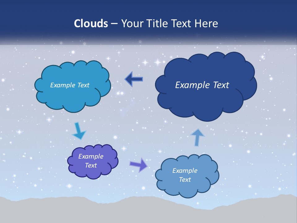 A Night Sky With Stars Powerpoint Template PowerPoint Template