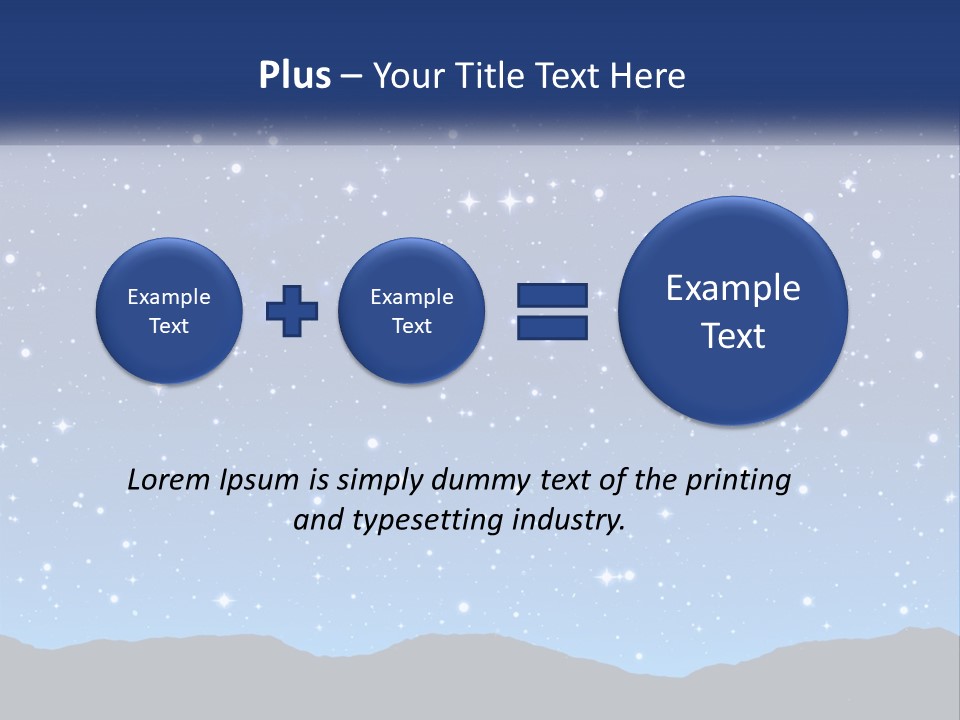 A Night Sky With Stars Powerpoint Template PowerPoint Template