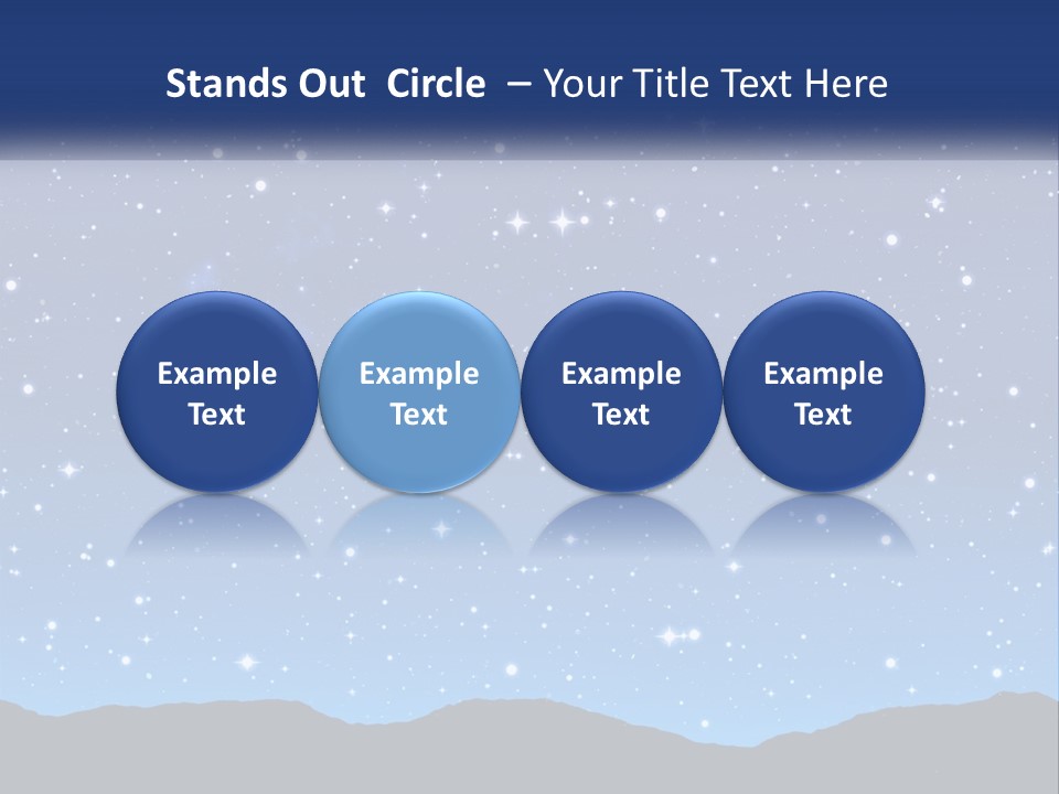 A Night Sky With Stars Powerpoint Template PowerPoint Template