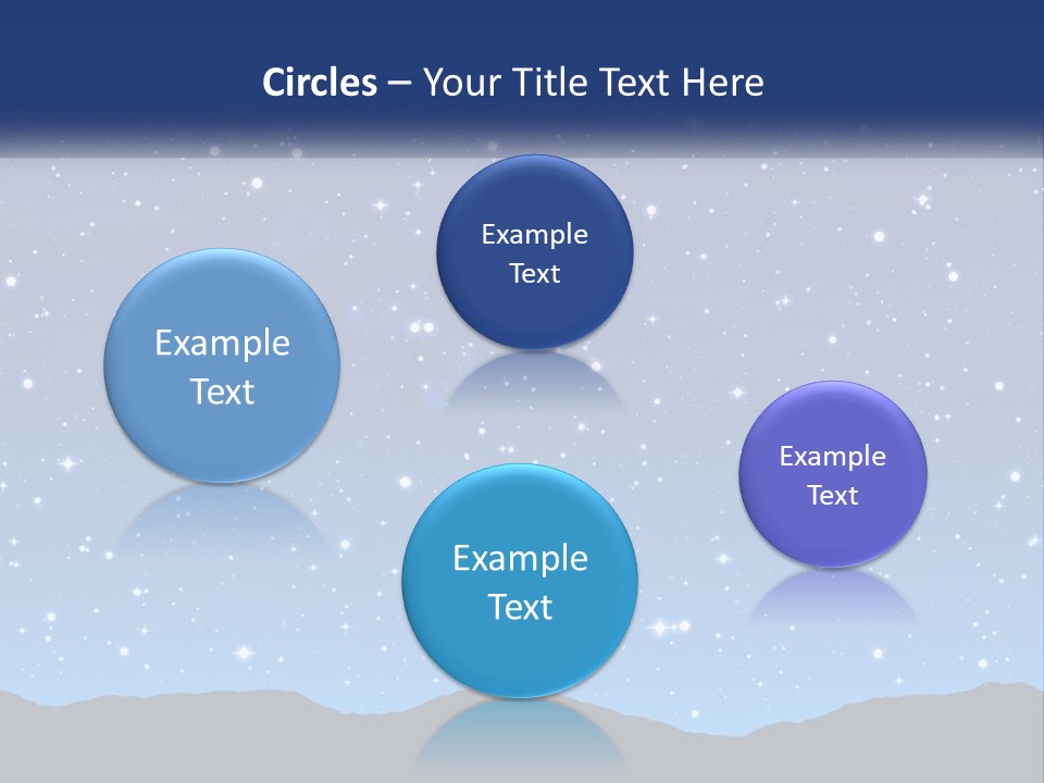 A Night Sky With Stars Powerpoint Template PowerPoint Template