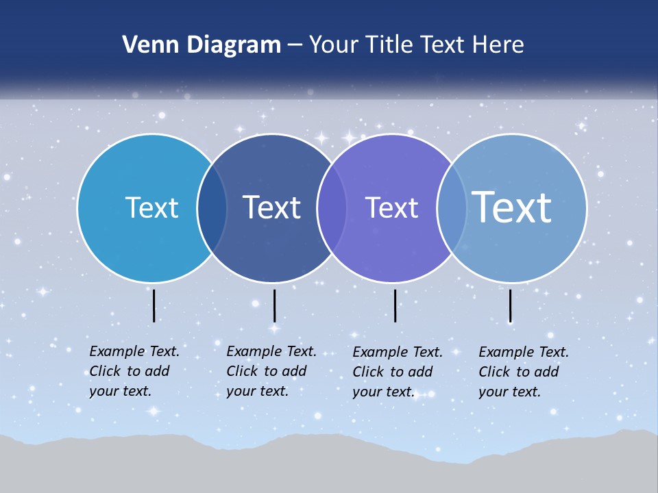 A Night Sky With Stars Powerpoint Template PowerPoint Template