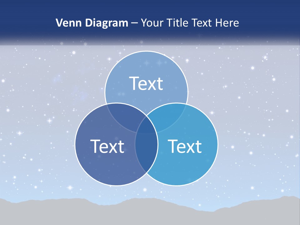 A Night Sky With Stars Powerpoint Template PowerPoint Template