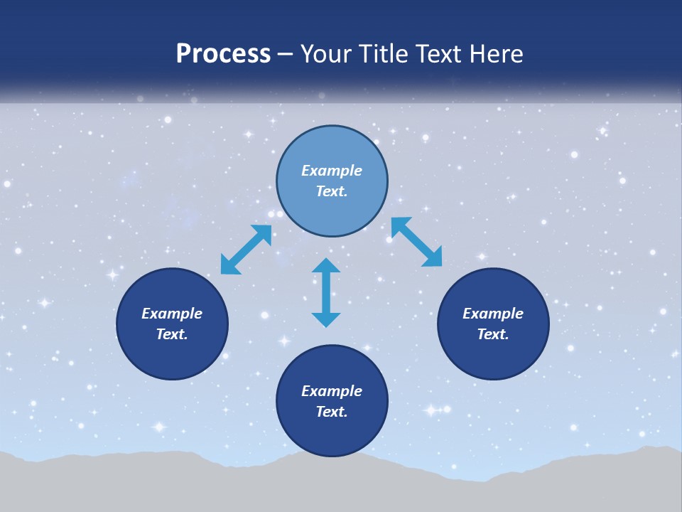A Night Sky With Stars Powerpoint Template PowerPoint Template