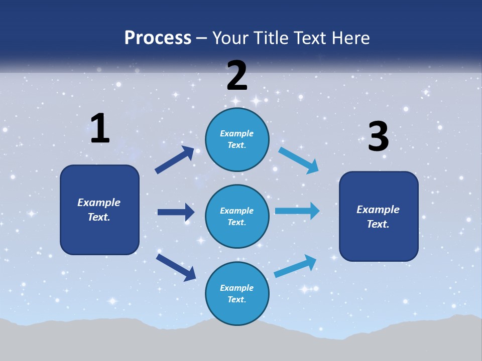 A Night Sky With Stars Powerpoint Template PowerPoint Template