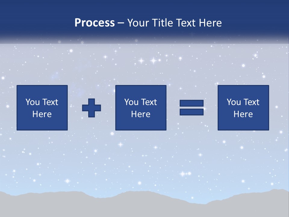 A Night Sky With Stars Powerpoint Template PowerPoint Template