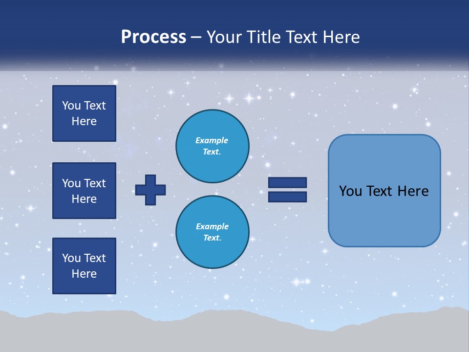 A Night Sky With Stars Powerpoint Template PowerPoint Template