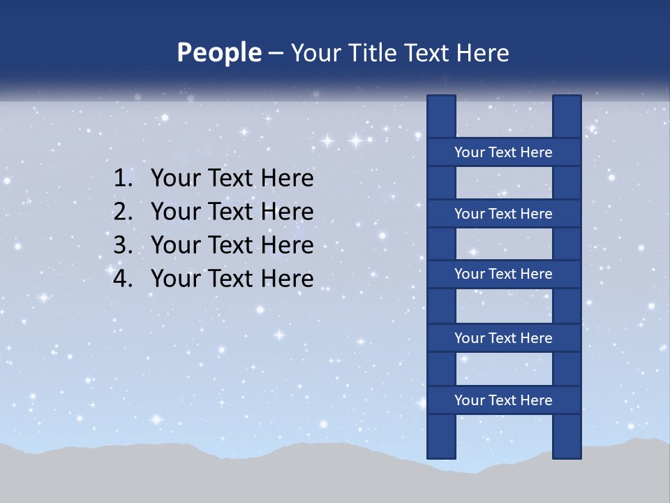 A Night Sky With Stars Powerpoint Template PowerPoint Template
