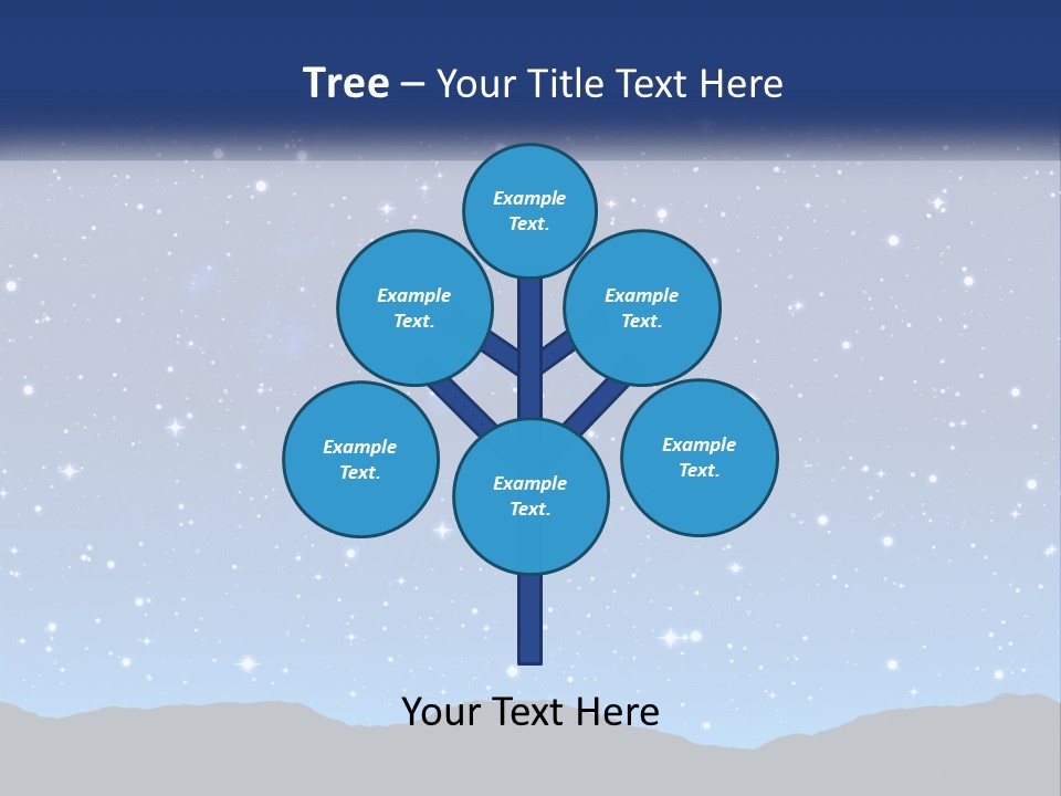 A Night Sky With Stars Powerpoint Template PowerPoint Template