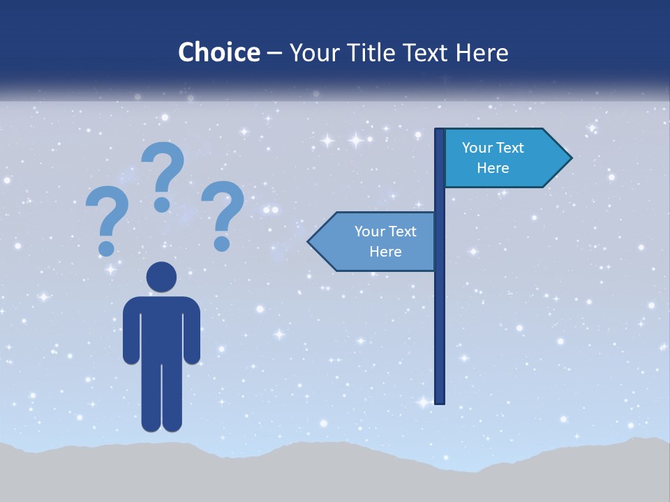 A Night Sky With Stars Powerpoint Template PowerPoint Template