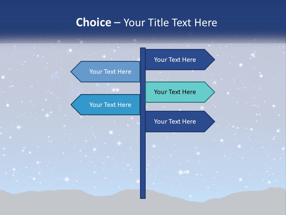 A Night Sky With Stars Powerpoint Template PowerPoint Template