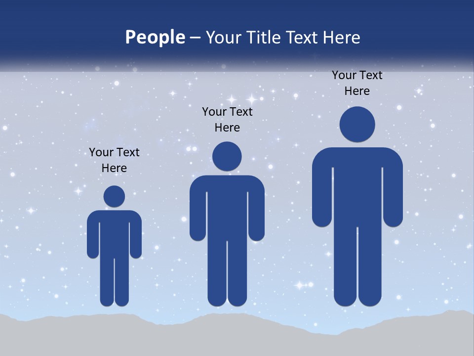 A Night Sky With Stars Powerpoint Template PowerPoint Template