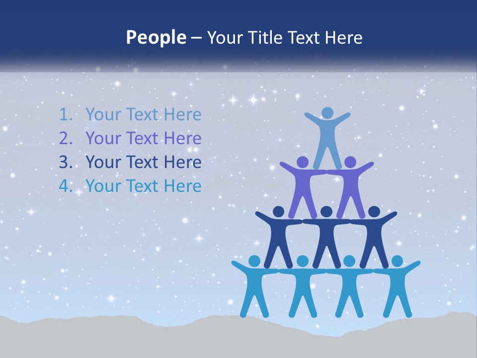 A Night Sky With Stars Powerpoint Template PowerPoint Template
