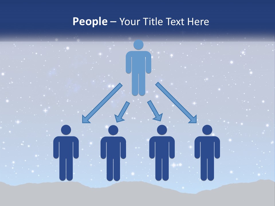 A Night Sky With Stars Powerpoint Template PowerPoint Template