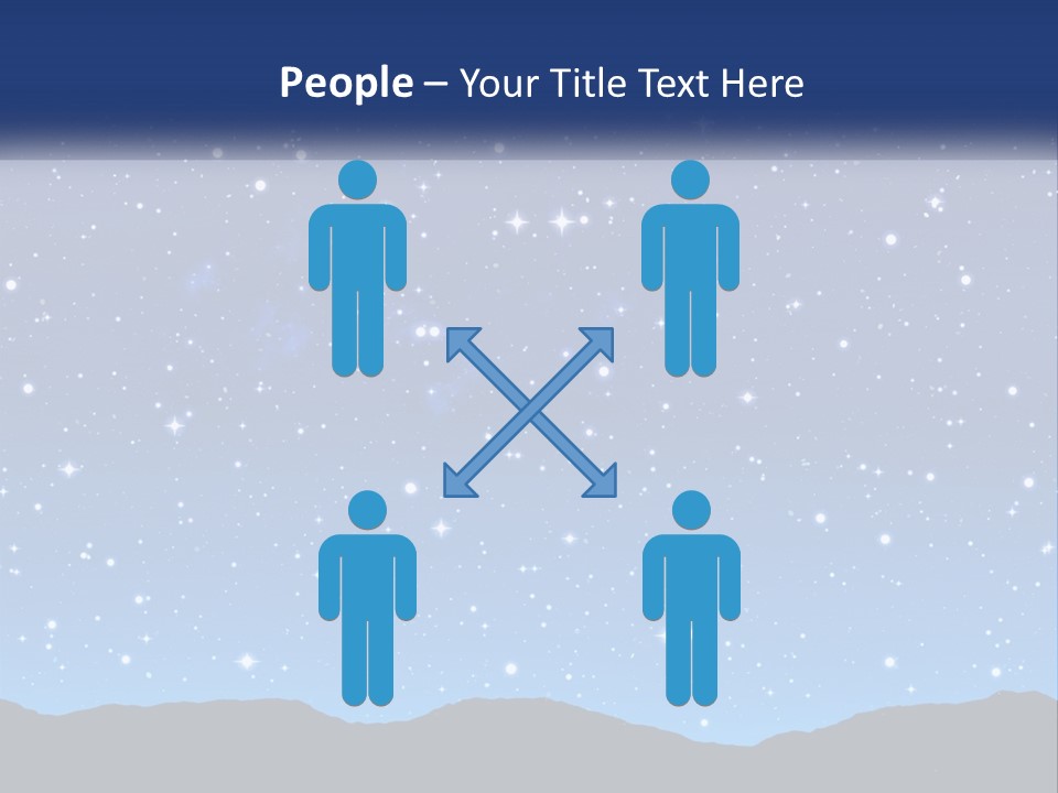 A Night Sky With Stars Powerpoint Template PowerPoint Template