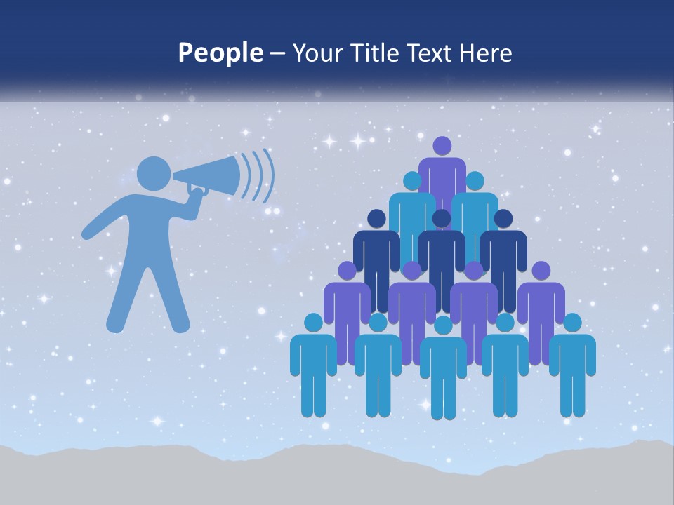 A Night Sky With Stars Powerpoint Template PowerPoint Template