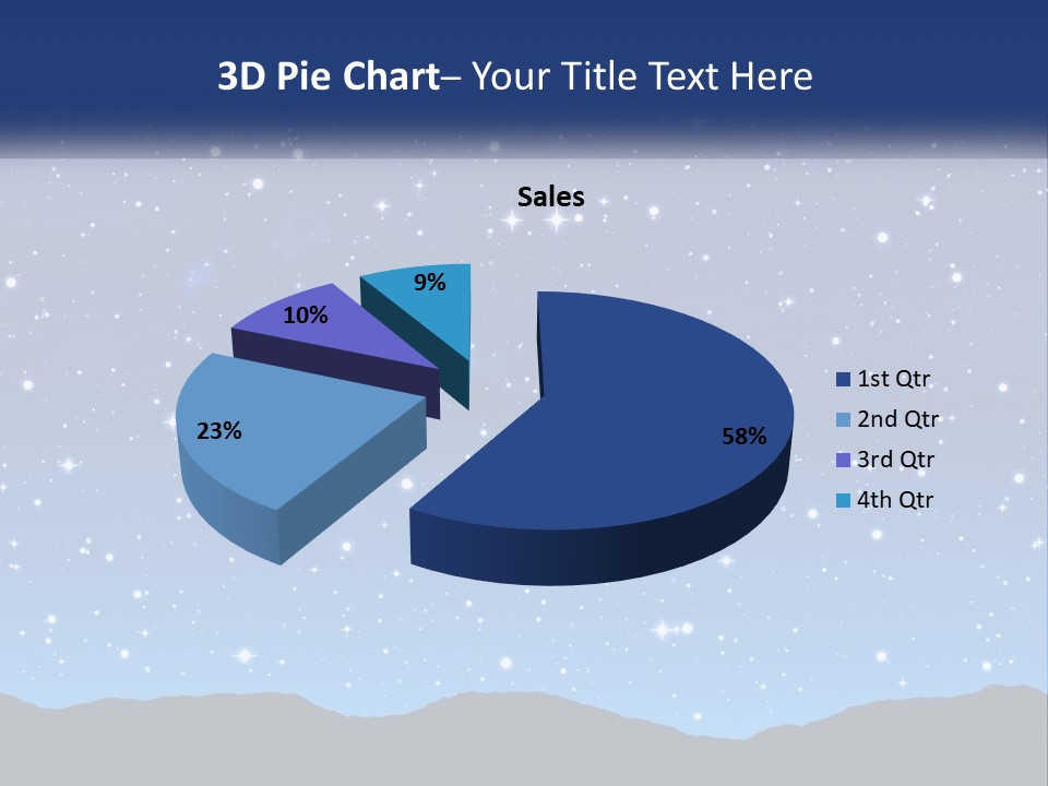 A Night Sky With Stars Powerpoint Template PowerPoint Template