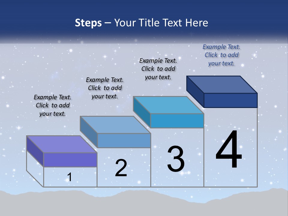 A Night Sky With Stars Powerpoint Template PowerPoint Template