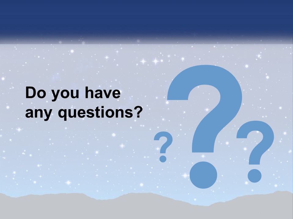 A Night Sky With Stars Powerpoint Template PowerPoint Template