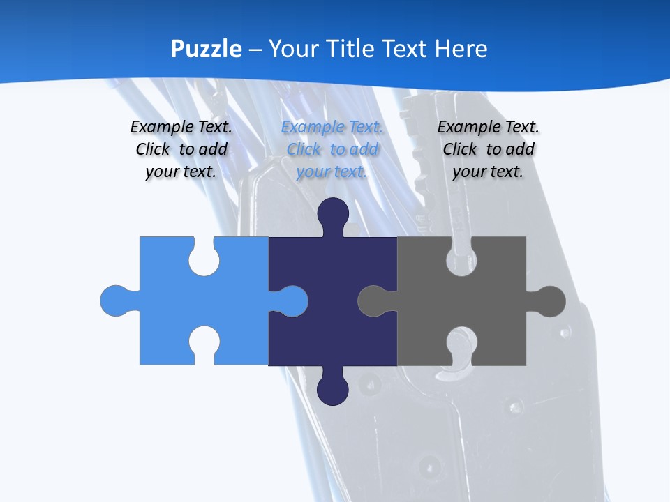 A Pair Of Pliers With Blue Handles On A White Background PowerPoint Template